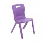 Titan One Piece Classroom Chair 480x486x799mm Purple (Pack of 10) KF78573 KF78573