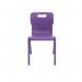 Titan One Piece Classroom Chair 482x510x829mm Purple (Pack of 10) KF78585 KF78585