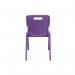 Titan One Piece Classroom Chair 482x510x829mm Purple (Pack of 10) KF78585 KF78585