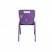 Titan One Piece Classroom Chair 482x510x829mm Purple (Pack of 10) KF78585 KF78585