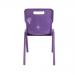 Titan One Piece Classroom Chair 482x510x829mm Purple (Pack of 10) KF78585 KF78585