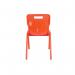 Titan One Piece Classroom Chair 482x510x829mm Orange (Pack of 10) KF78586 KF78586