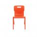 Titan One Piece Classroom Chair 482x510x829mm Orange (Pack of 10) KF78586 KF78586