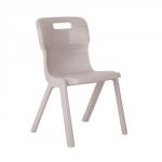 Titan 1 Piece Chair 460mm Grey Pack of 10 KF78592