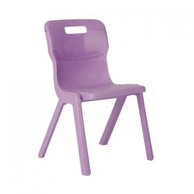 Titan One Piece Classroom Chair 432x407x690mm Purple (Pack of 30) KF78622 KF78622