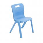 Titan 1 Piece Chair 380mm Sky Blue Pack of 30 KF78626 KF78626