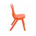 Titan One Piece Classroom Chair 480x486x799mm Orange (Pack of 30) KF78632 KF78632