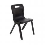 Titan 1 Piece Chair 430mm Black Pack of 30 KF78637 KF78637