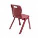 Titan 1 Piece Chair 430mm Burgundy Pack of 30 KF78639 KF78639