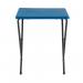 Titan Folding Exam Desk 600x600x710mm Polypropylene Blue KF78652 KF78652