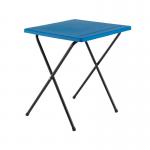 Titan Folding Exam Desk 600x600x710mm Polypropylene Blue KF78652 KF78652