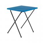 Titan Folding Exam Desk 600x600x710mm Polypropylene Blue KF78652 KF78652