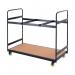 Titan Folding Exam Desk Trolley 25 Capacity 600x1225x1150mm KF78655 KF78655