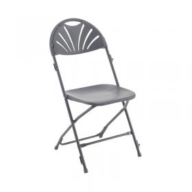 Titan Folding Chair 445x460x870mm Charcoal KF78657 KF78657