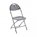 Linking Fan Titan Folding Chair 445x460x870mm Charcoal KF78657 KF78657