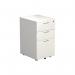 Jemini 3 Drawer Under Desk Pedestal 404x500x690mm White KF78664 KF78664