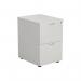 Jemini 2 Drawer Filing Cabinet 464x600x710mm White KF78666 KF78666