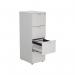 Jemini 4 Drawer Filing Cabinet 464x600x1365mm White KF78667 KF78667