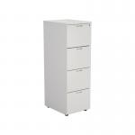 Jemini 4 Drawer Filing Cabinet 464x600x1365mm White KF78667 KF78667