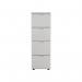 Jemini 4 Drawer Filing Cabinet 464x600x1365mm White KF78667 KF78667