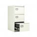 Jemini 3 Drawer Filing Cabinet 470x622x1016mm White KF78707 KF78707