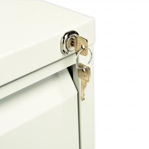 VOW Jemini 4 Drawer Filing Cabinet Lockable 470x622x1321mm White