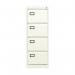 Jemini 4 Drawer Filing Cabinet Lockable 470x622x1321mm White KF78708 KF78708