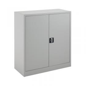 VOW Talos Double Door Stationery Cupboard 920x420x1000mm Grey TCSDDC1000GR KF78752