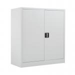 Talos Double Door Stationery Cupboard 920x420x1000mm White KF78753 KF78753