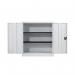 Talos Double Door Stationery Cupboard 920x420x1000mm White KF78753 KF78753