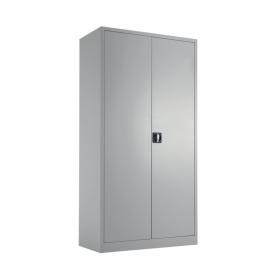 Talos Double Door Stationery Cupboard 920x420x1790mm Grey KF78754 KF78754