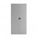 Talos Double Door Stationery Cupboard 920x420x1790mm Grey KF78754 KF78754