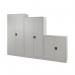 Talos Double Door Stationery Cupboard 920x420x1790mm Grey KF78754 KF78754
