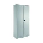 Talos Double Door Stationery Cupboard 920x420x1950mm Grey KF78756 KF78756