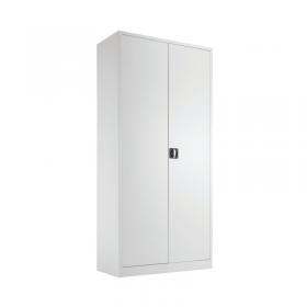 Talos Double Door Stationery Cupboard 920x420x1950mm White KF78757 KF78757