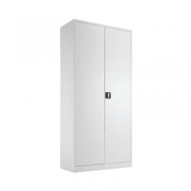 VOW Talos Double Door Stationery Cupboard 920x420x1950mm White KF78757 KF78757