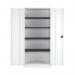 Talos Double Door Stationery Cupboard 920x420x1950mm White KF78757 KF78757