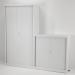 Talos Side Opening Tambour Unit 1000x450x1950mm White KF78761 KF78761