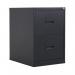 Talos 2 Drawer Filing Cabinet 465x620x700mm Black KF78762 KF78762