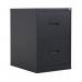Talos 2 Drawer Filing Cabinet 465x620x700mm Black KF78762 KF78762