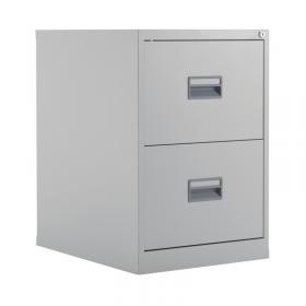 Talos 2 Drawer Filing Cabinet 465x620x700mm Grey KF78764 KF78764