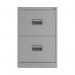 Talos 2 Drawer Filing Cabinet 465x620x700mm Grey KF78764 KF78764