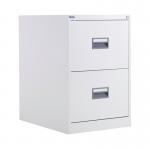 Talos 2 Drawer Filing Cabinet 465x620x700mm White KF78765 KF78765