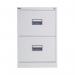 Talos 2 Drawer Filing Cabinet 465x620x700mm White KF78765 KF78765