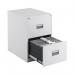 Talos 2 Drawer Filing Cabinet 465x620x700mm White KF78765 KF78765