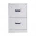 Talos 2 Drawer Filing Cabinet 465x620x700mm White KF78765 KF78765