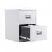 Talos 2 Drawer Filing Cabinet 465x620x700mm White KF78765 KF78765
