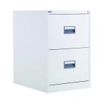 Talos 2 Drawer Filing Cabinet 465x620x700mm White KF78765 KF78765