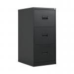 Talos 3 Drawer Filing Cabinet 465x620x1000mm Black KF78766 KF78766