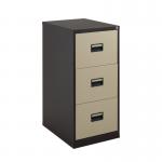 Talos 3 Drawer Filing Cabinet 465x620x1000mm Coffee Cream KF78767 KF78767